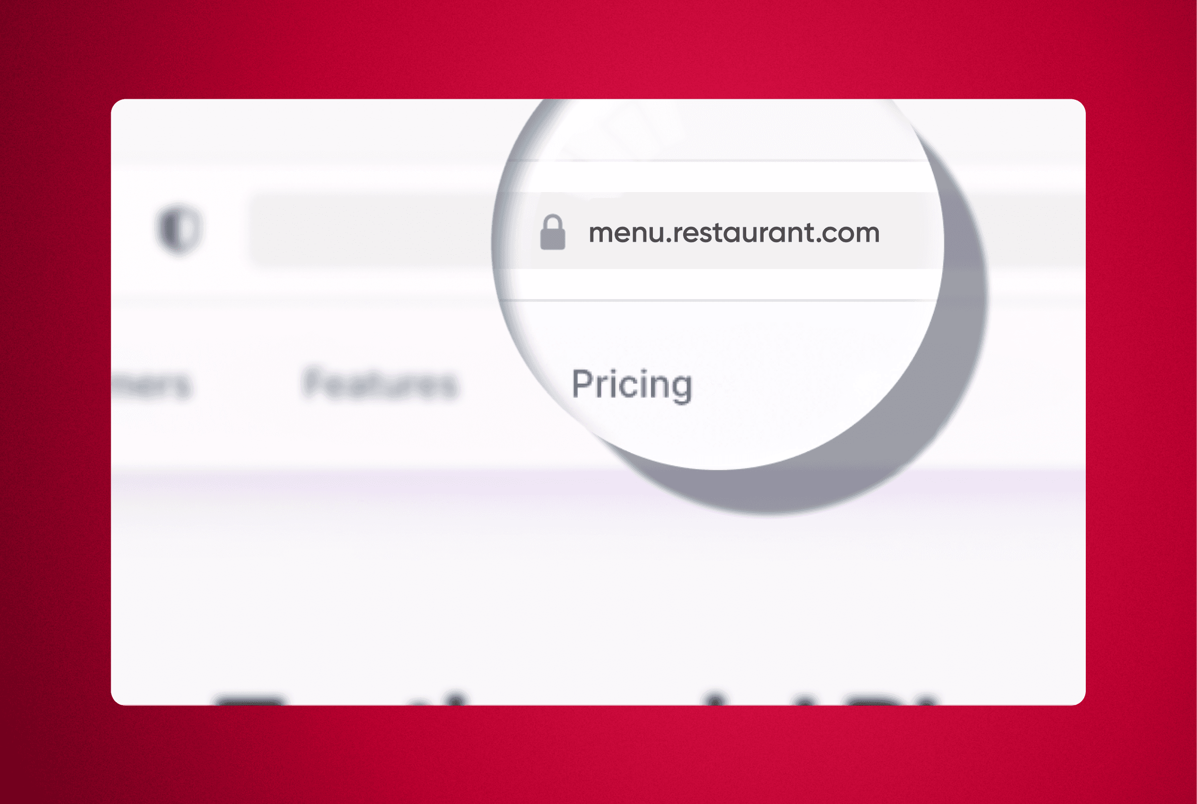 Özel restoran alan adı kullanılan güvenli web adresi